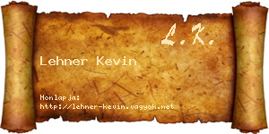Lehner Kevin névjegykártya